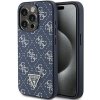 Guess GUHCP15LPG4GPB iPhone 15 Pro 6.1 niebieski/blue hardcase 4G Triangle Metal Logo